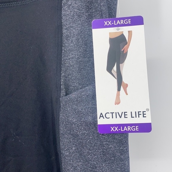 New Active life black and white leggings size xxl women’s - Picture 4 of 10